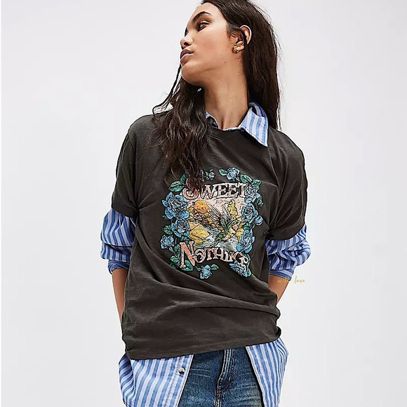 NEW Spell Sweet Nothing Biker Tee - Picture 1 of 13